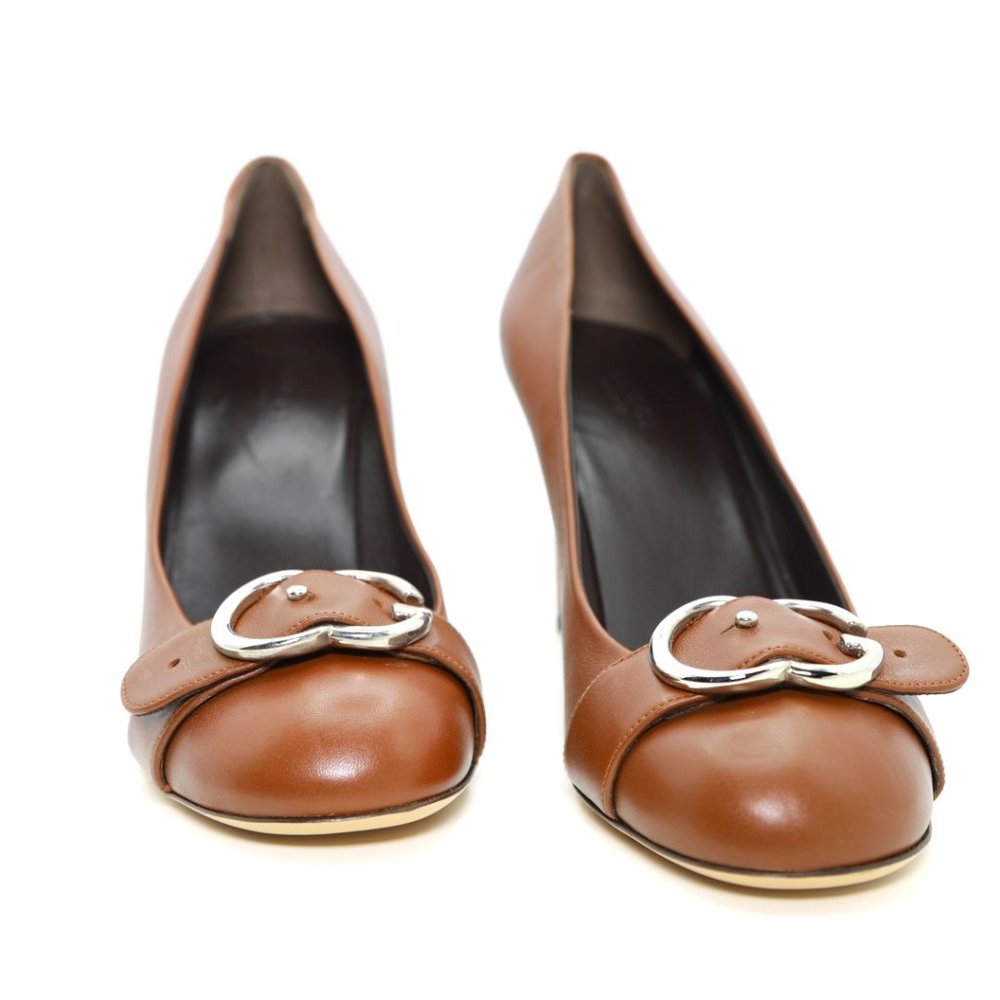 Gucci shoes BRAND NEW Authentic pumps with box color brown